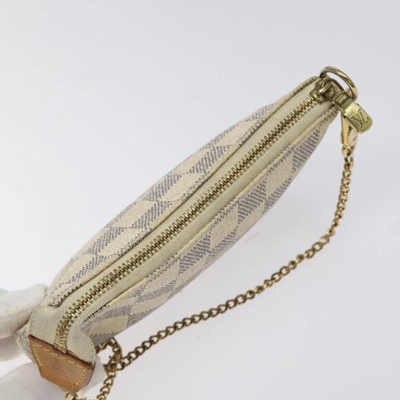 LOUIS VUITTON Damier Azur Mini Pochette Accessoires Pouch - Picture 10 of 16